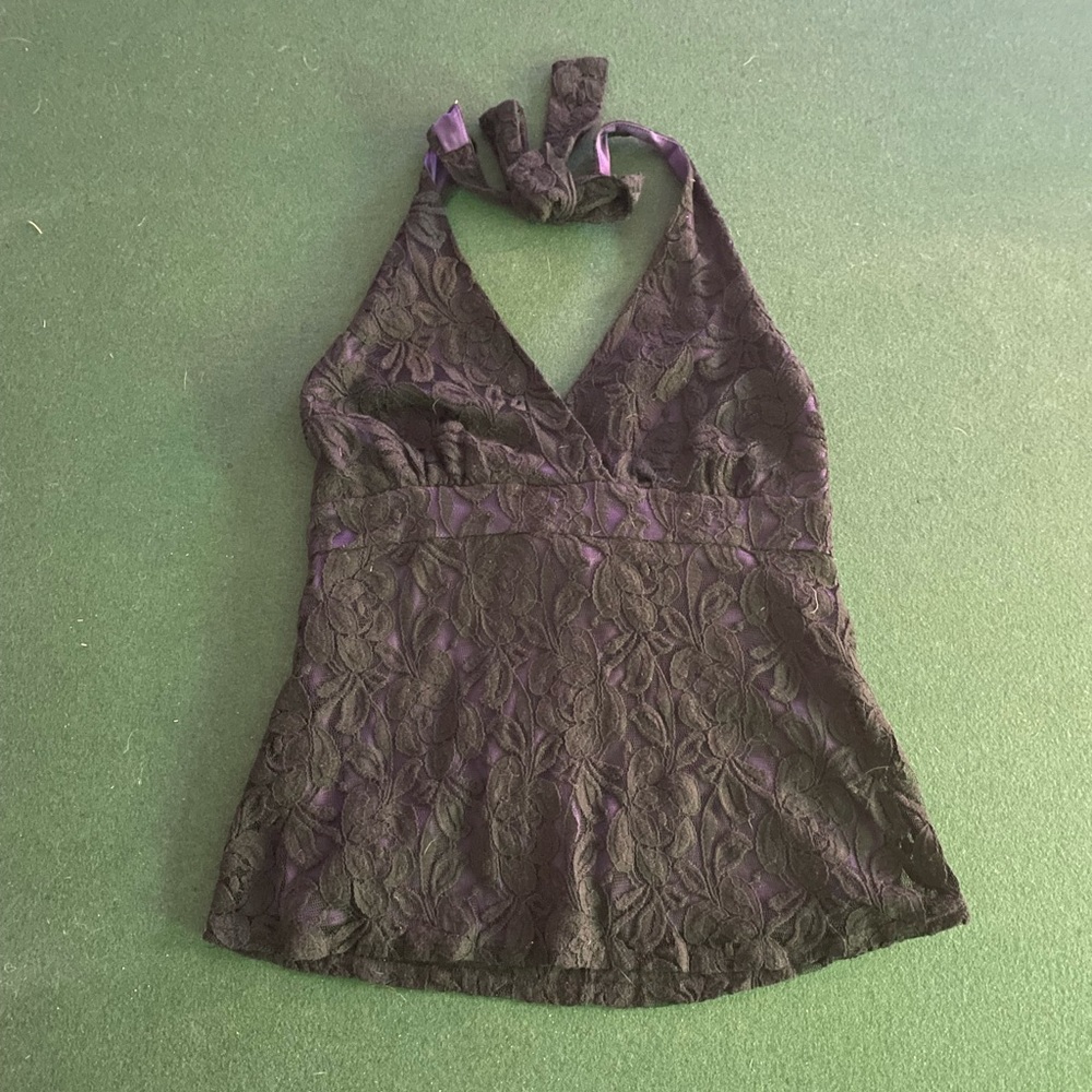 Studio 1940 Lace Halter Top